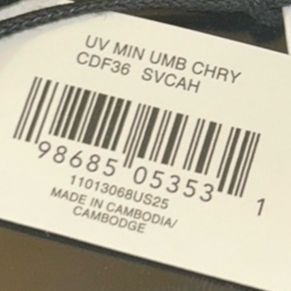 Coach UV Protection Mini Umbrella With Cherry Print NWT - Picture 4 of 4